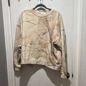 DAIRY BOY butterfly camo crewneck sweatshirt